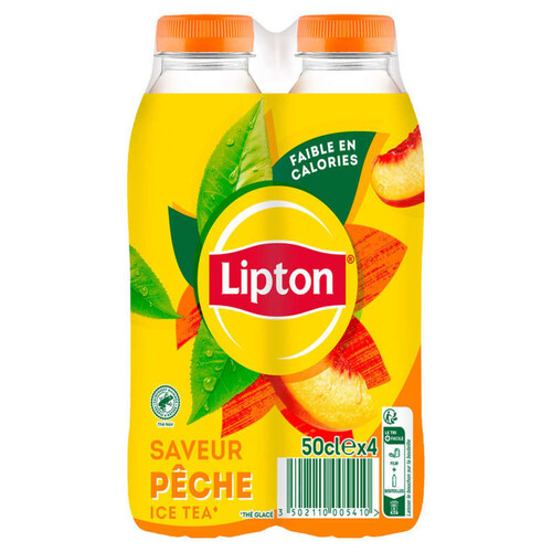 LIPTON ICE TEA, BOISSON SAVEUR PECHE : Envie d'une pause pleine de fraîcheur ? Lipton Ice Tea est la boisson qu'il vous faut ! Ce thé glacé avec son goût légendaire de pêche à base d'extraits de thé. UN FORMAT POUR VARIER LES PLAISIRS : Emportez votre Lipton Ice Tea partout où vous le souhaitez ! Ce format est à la fois pratique, léger et solide. Toute le monde aura son verre de Lipton Ice Tea à l'apéro ! LIPTON ICE TEA ENGAGE DANS LE DEVELOPPEMENT DURABLE : Tous les thés Lipton sont 100 % responsables, car vérifiés par Rainforest Alliance, une ONG indépendante experte en agriculture durable et raisonnée. La totalité du thé Lipton provient de plantations certifiées Rainforest Alliance pour un thé plus respectueux des cultivateurs et de l'environnement. Lipton adopte le bouchon solidaire 1 dévissez 2 basculez 3 revissez Bouchon attaché = tri facilité